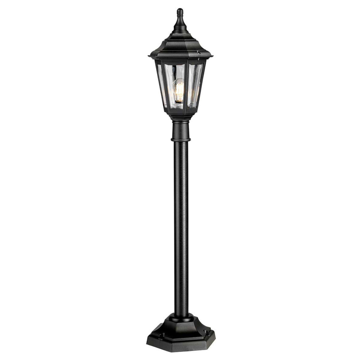 Traditional 'Balfour' Black Pillar Light