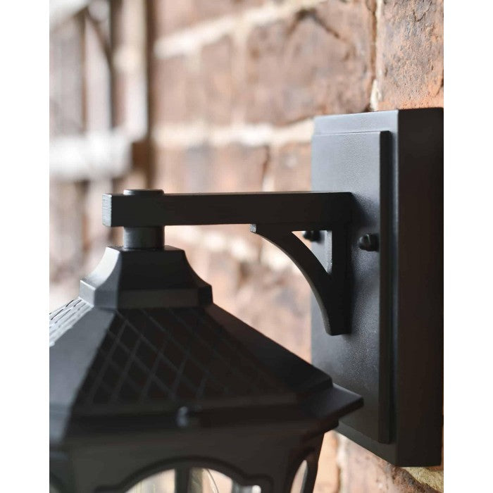 Traditional Black Victorian Top-Fix Wall Lantern