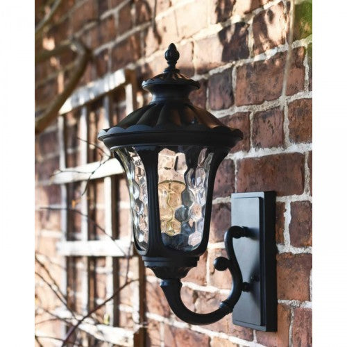 'Eaton' Traditional Ornate Victorian Aluminium Bottom Fix Wall Lantern - 44cm