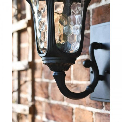 Close Up of Glass Detail On Victorian Lantern