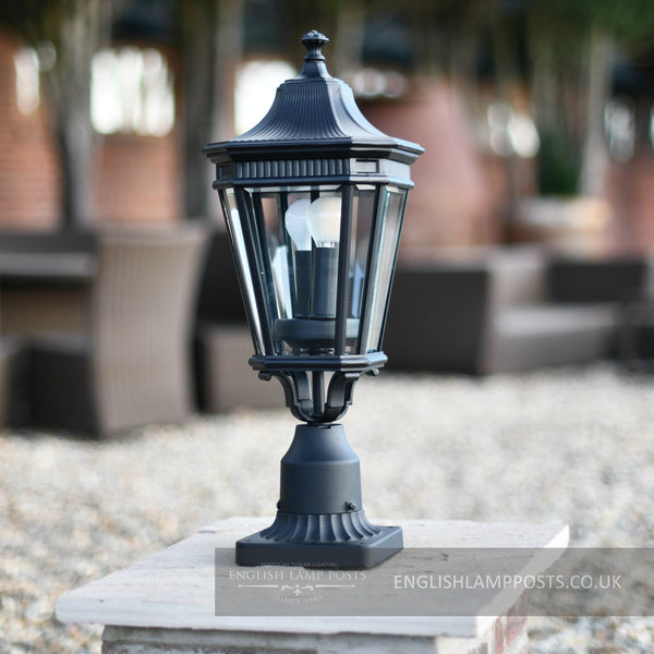 Standard Traditional Pedestal Light with Sculpted Detailing
