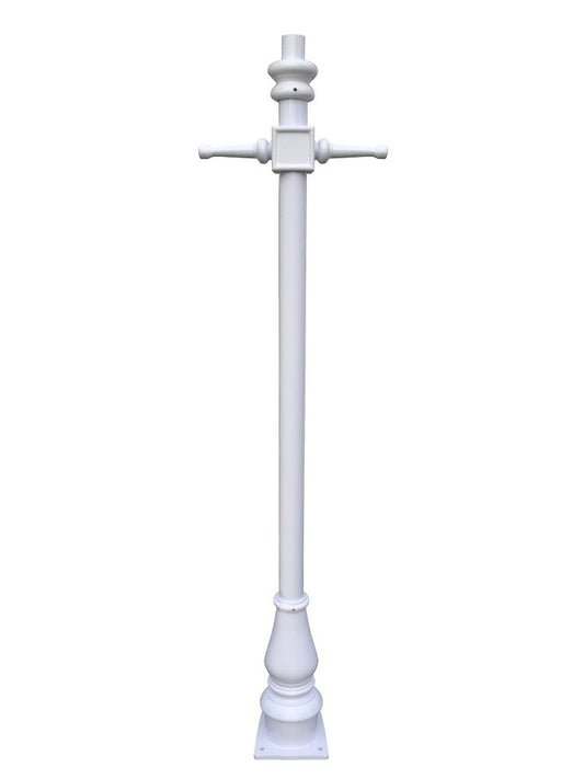2.1m Tall Modern White Lamp Post