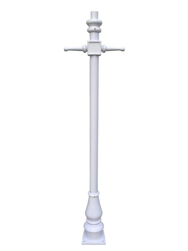 2.1m Tall Modern White Lamp Post