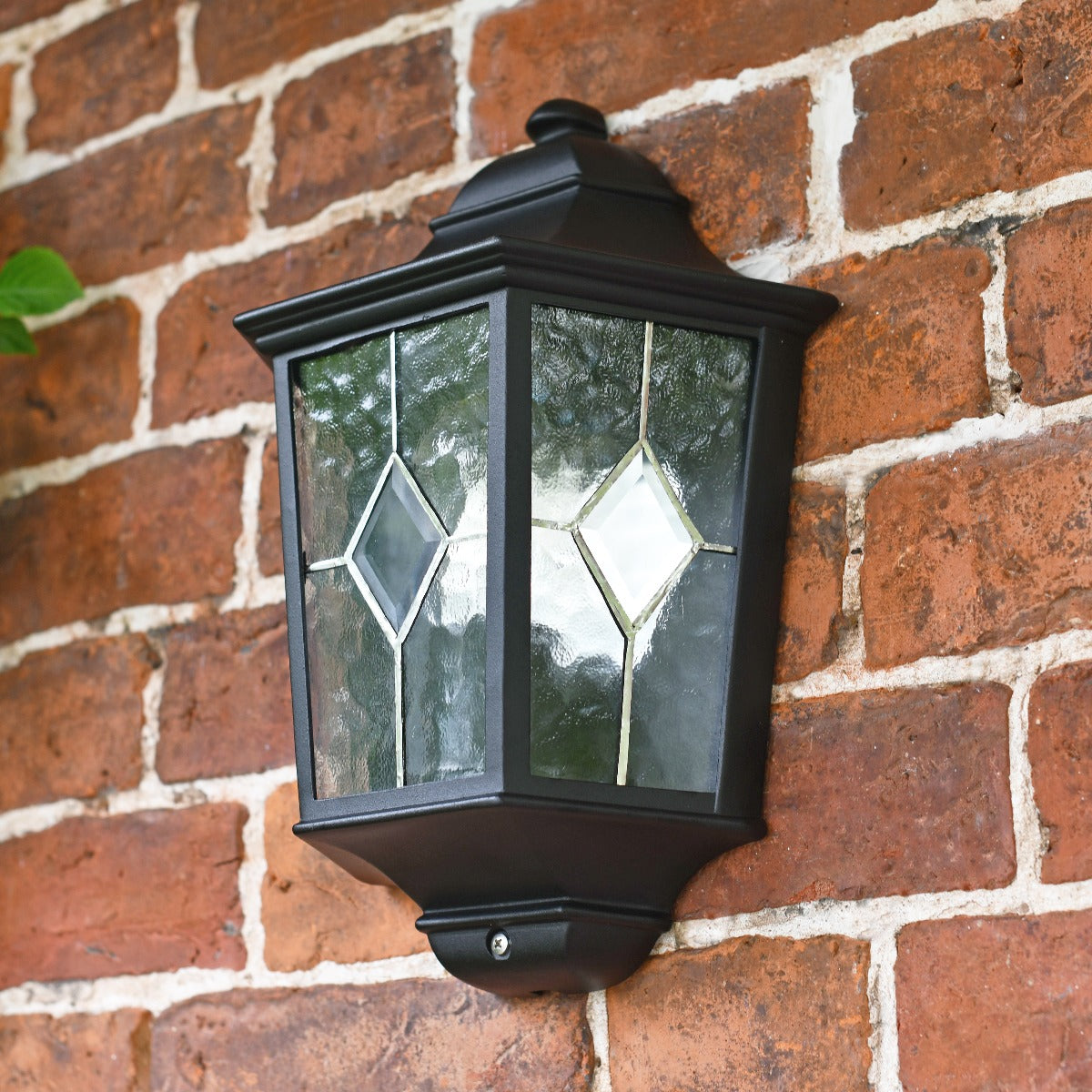 Traditional Flush Wall Mounted Victorian Lantern Close Up