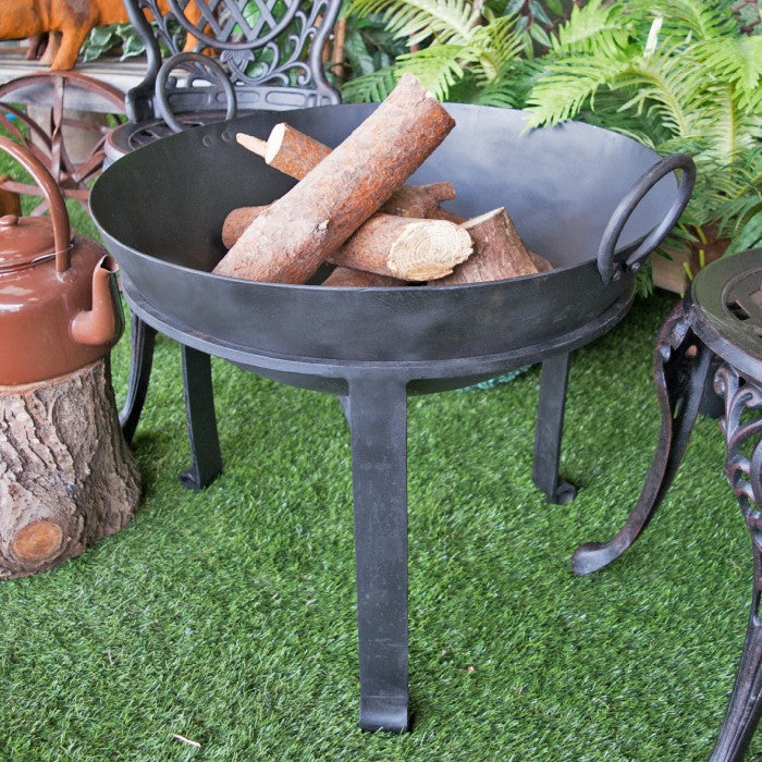 
"Agni" Iron Kadai Fire BowlH Holding Logs