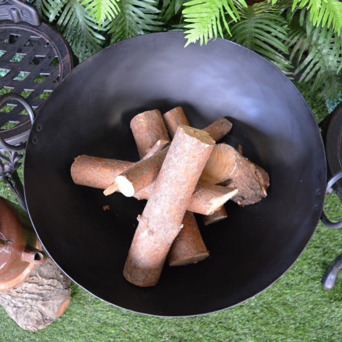View From Above of the "Agni" Iron Kadai Fire Bowl
