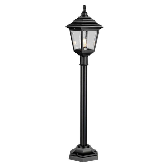 Traditional 'Melville' Black Pillar Light