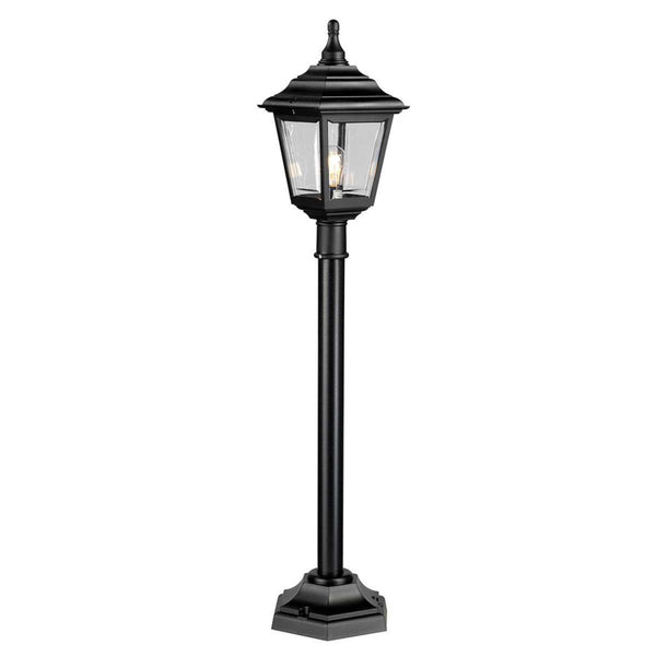 Traditional 'Melville' Black Pillar Light