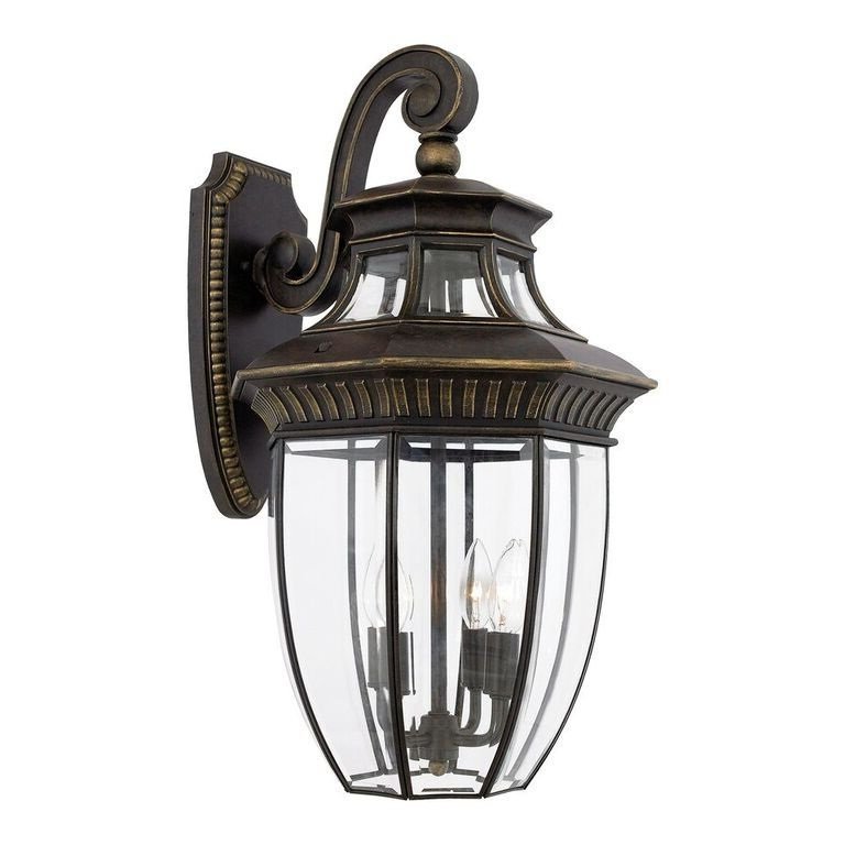 Traditional Ornate Top Fix Wall Lantern