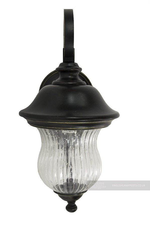 Traditional Fluted Hour Glass Wall Lantern