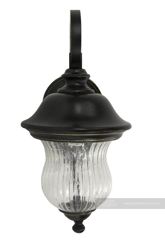Traditional Fluted Hour Glass Wall Lantern