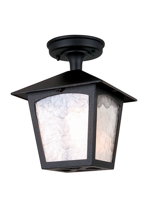 Traditional Top Fix Black Porch Lantern