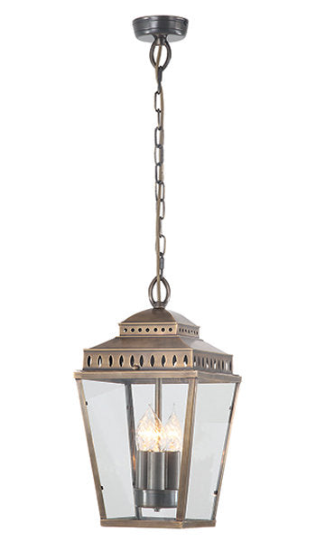 Traditionally Styled Brass Chain Lantern