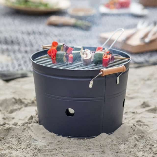 'Trafford' Portable Round Barbecue - thumbnail