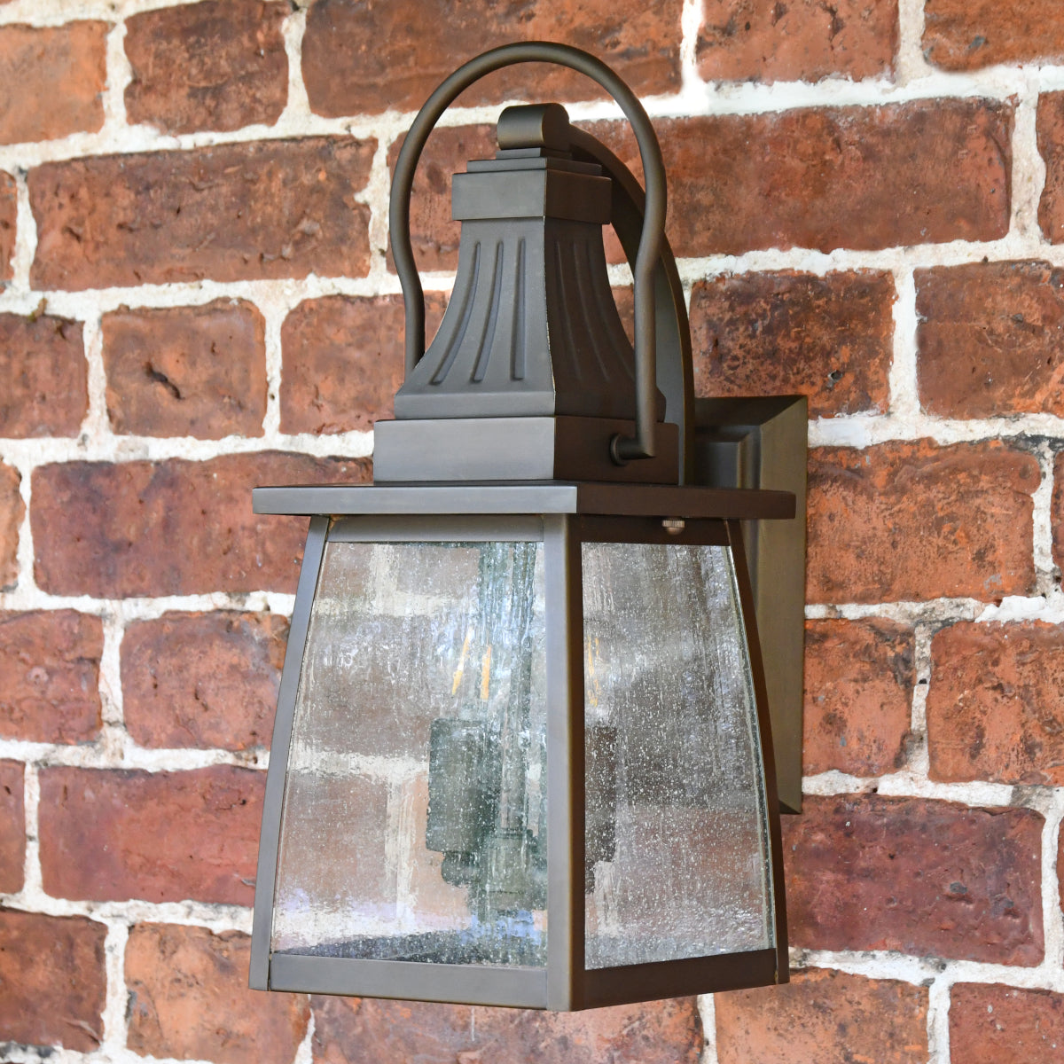 'Trewern' Antique Brass Wall Lantern