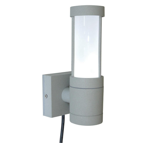 'Troy' Bottom Fix Silver Wall Light