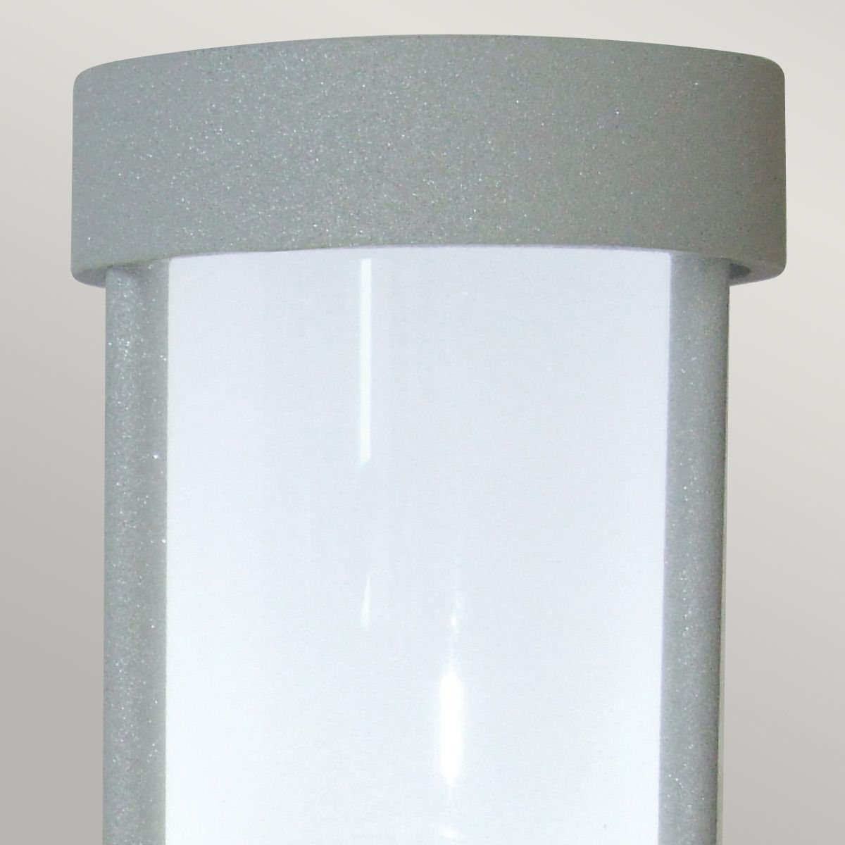 Magnified view of the opal light diffuser