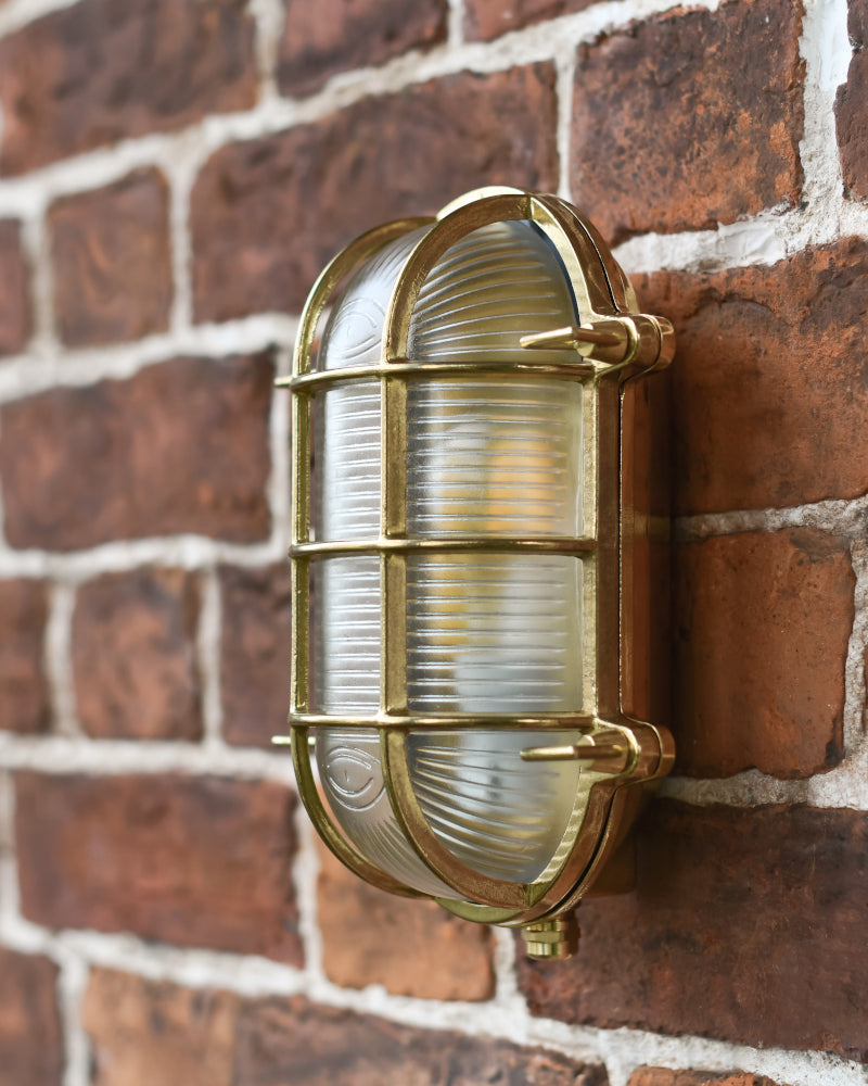 Side profile of the nautical inspired wall light 
