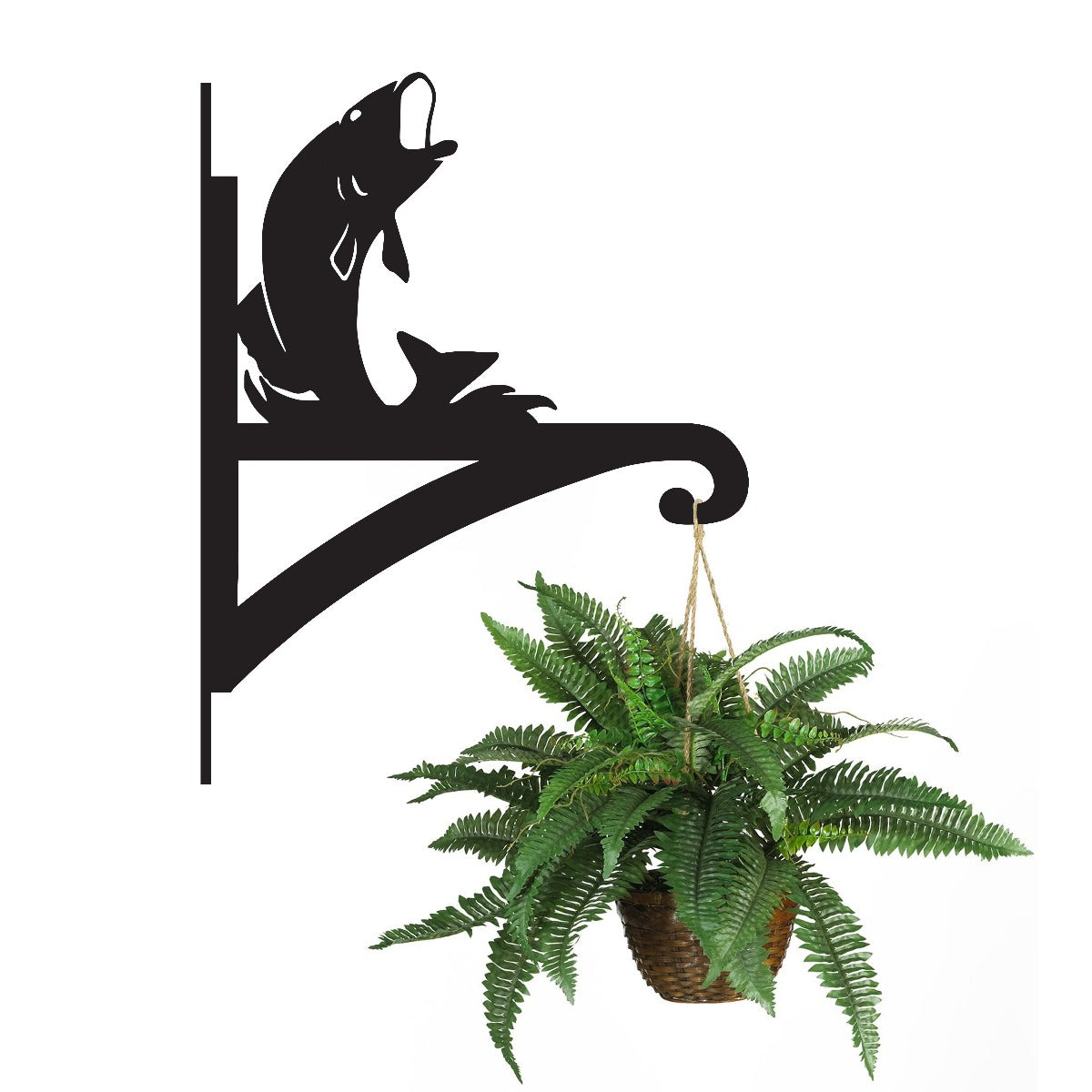 "Fish" Garden Hanging Basket Bracket