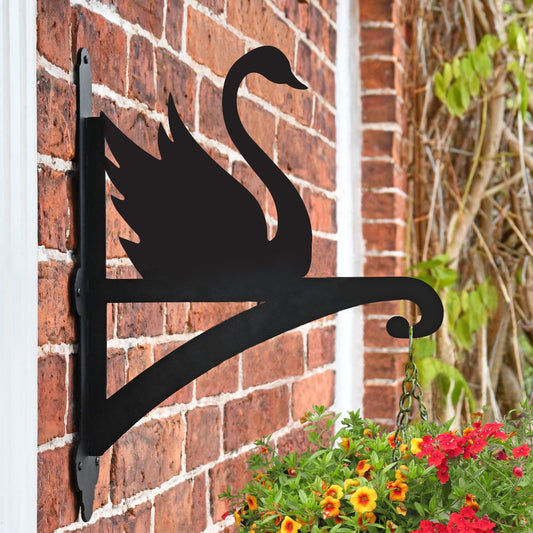 "'Swan'" Garden Hanging Basket Bracket