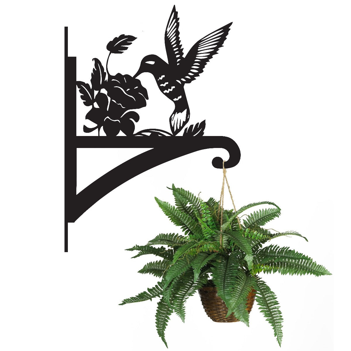 "Hummingbird" Garden Hanging Basket Bracket