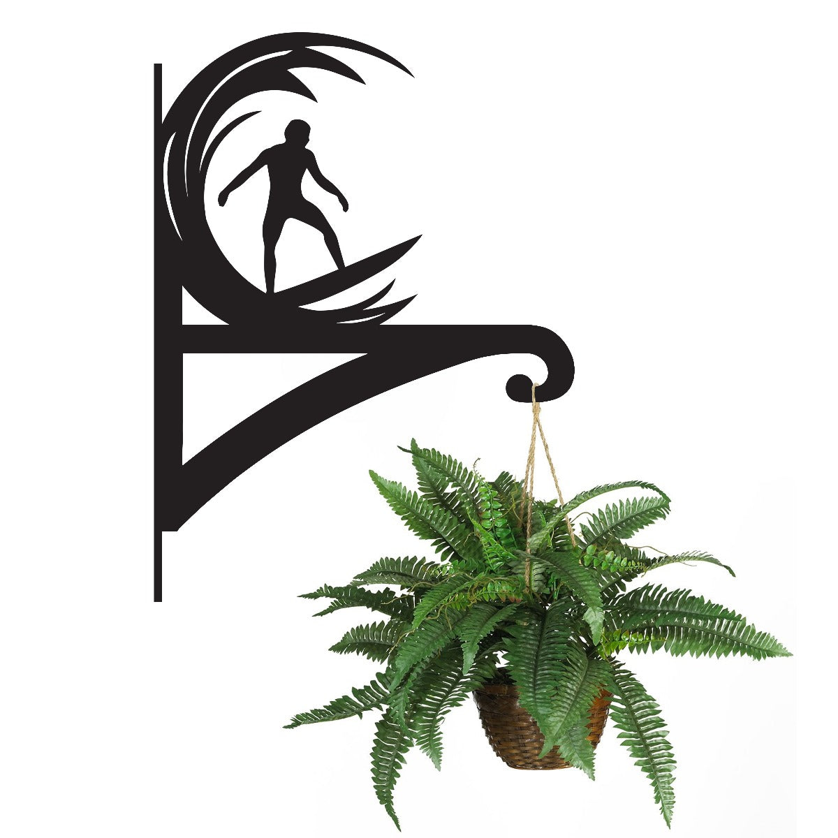 "Surfer" Garden Hanging Basket Bracket