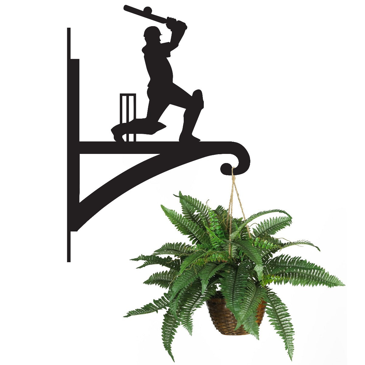 "Cricketer" Iron Hanging Basket Bracket