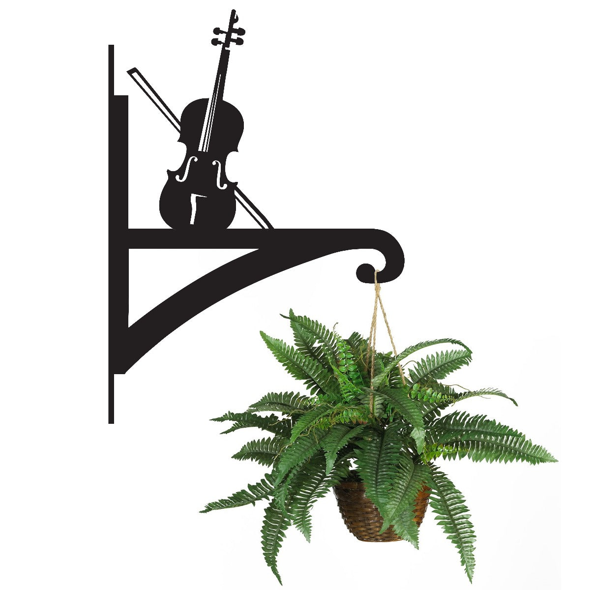 "Violin" Garden Hanging Basket Bracket