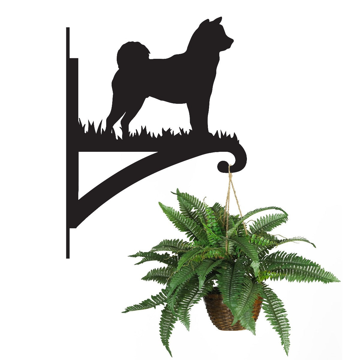 "Akita" Dog Garden Hanging Basket Bracket