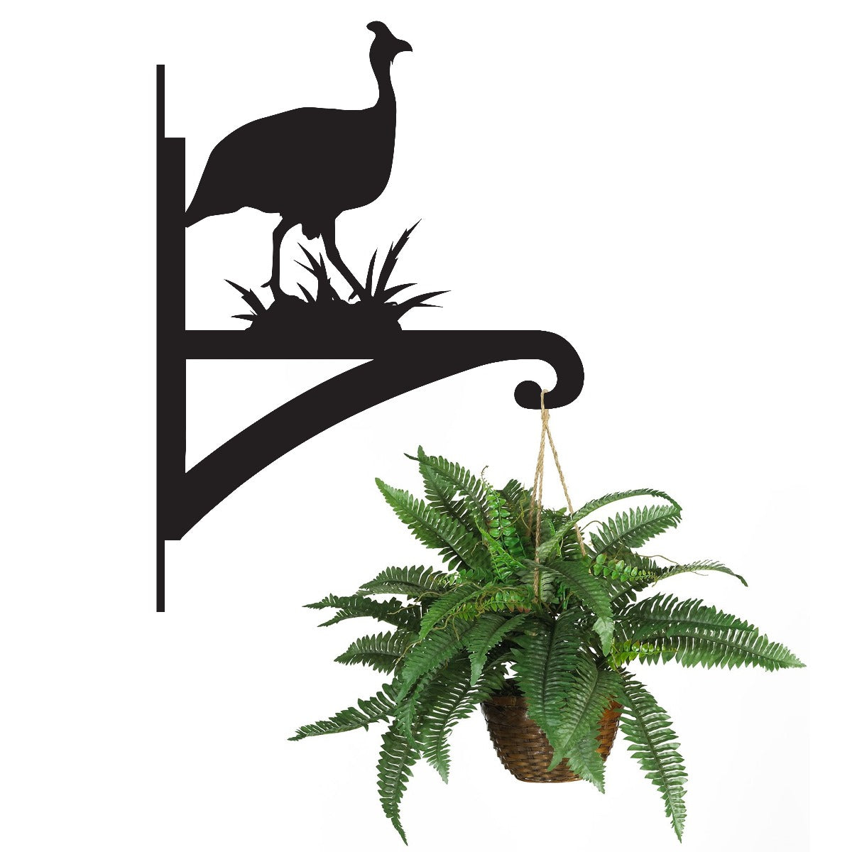 "Guinea Fowl" Garden Hanging Basket Bracket