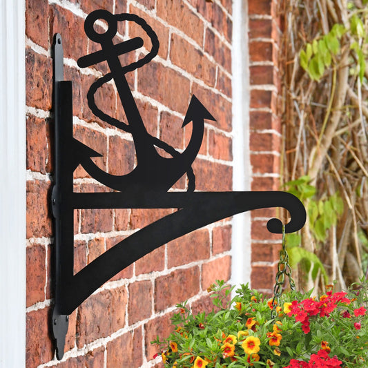 "Anchor" Garden Hanging Basket Bracket On Brick Wall