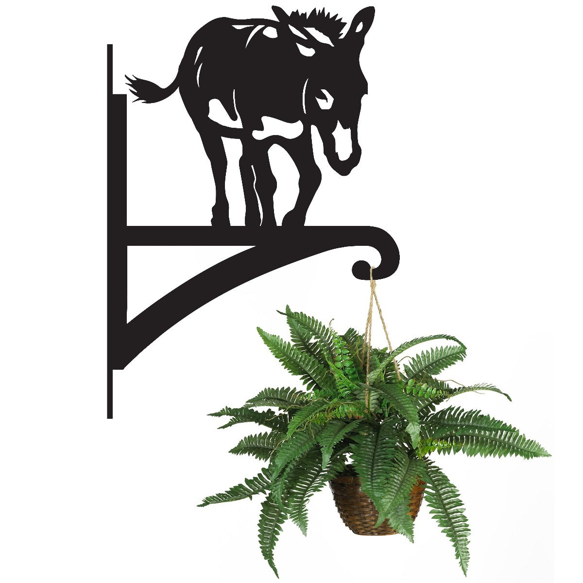 "Donkey" Garden Hanging Basket Bracket With Planter