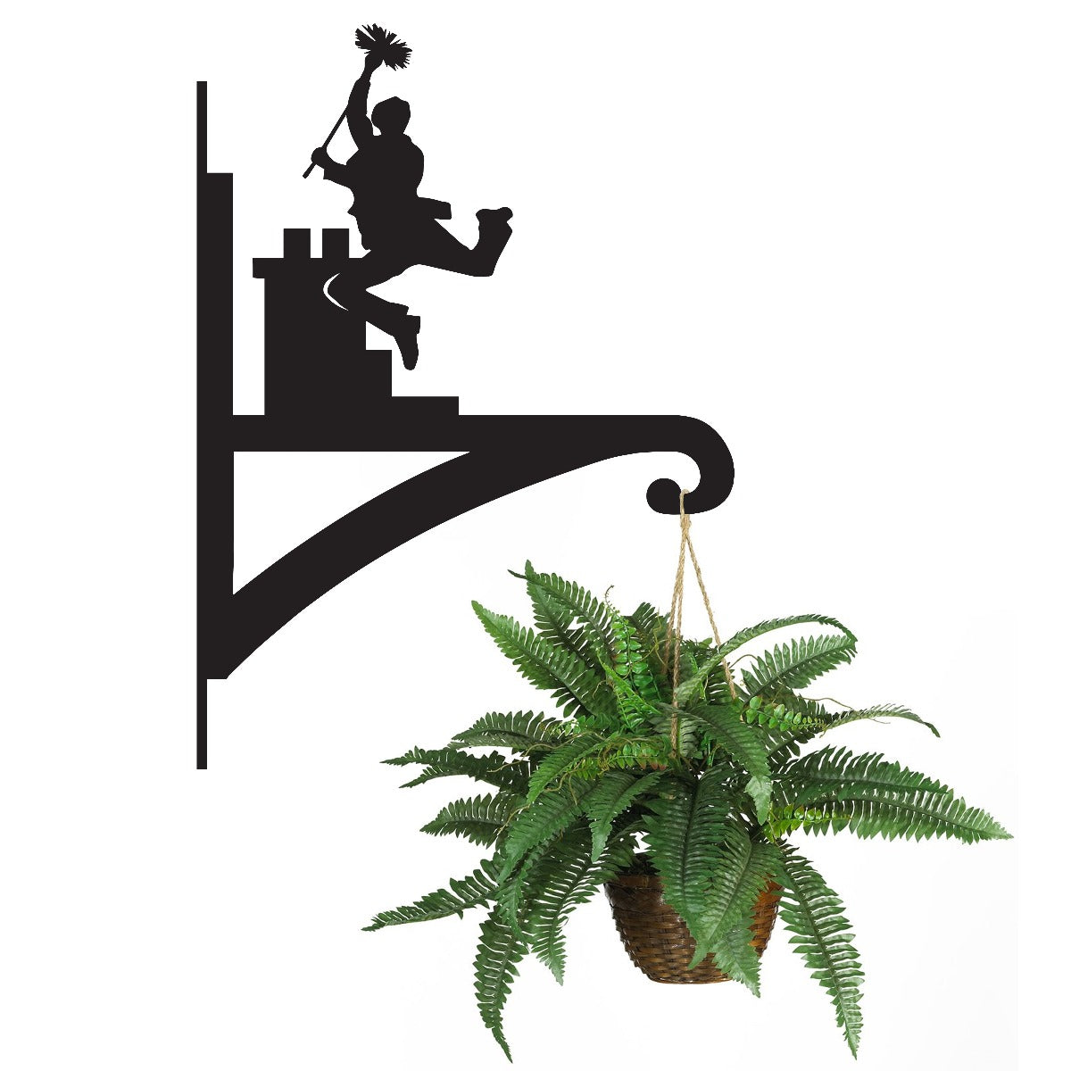 "Chimney Sweep" Garden Hanging Basket Bracket