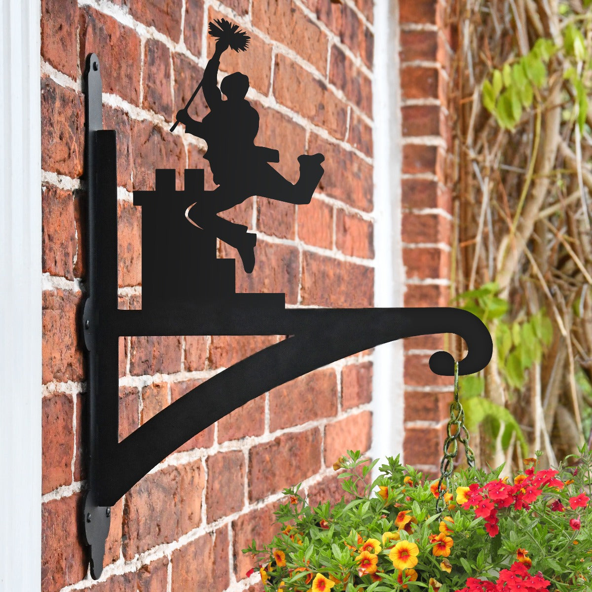 "Chimney Sweep" Garden Hanging Basket Bracket
