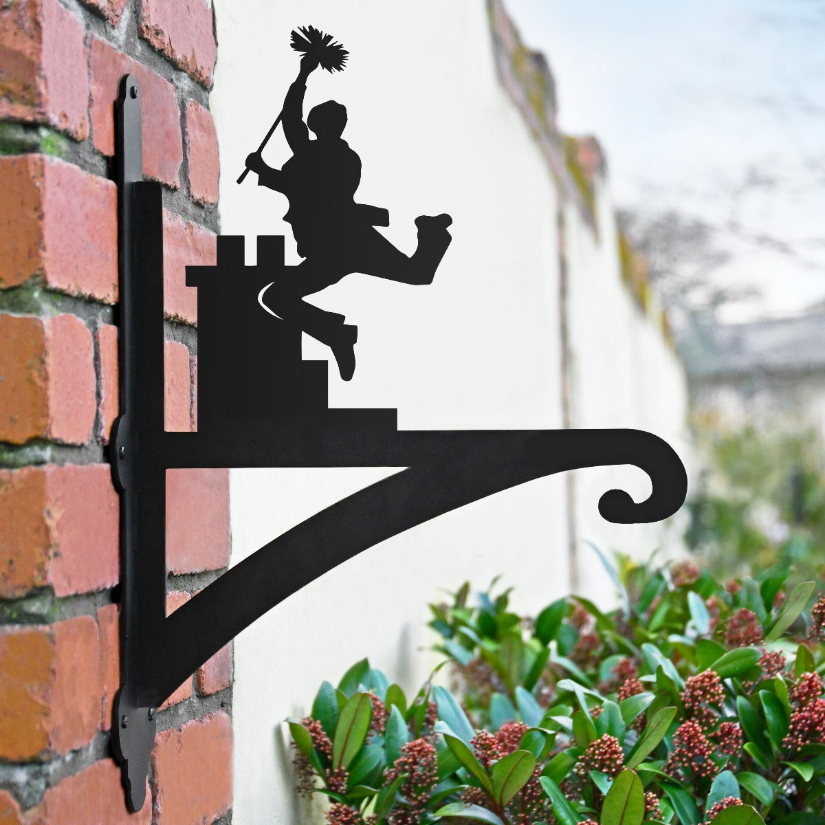 "Chimney Sweep" Garden Hanging Basket Bracket