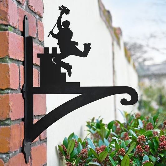 "Chimney Sweep" Garden Hanging Basket Bracket