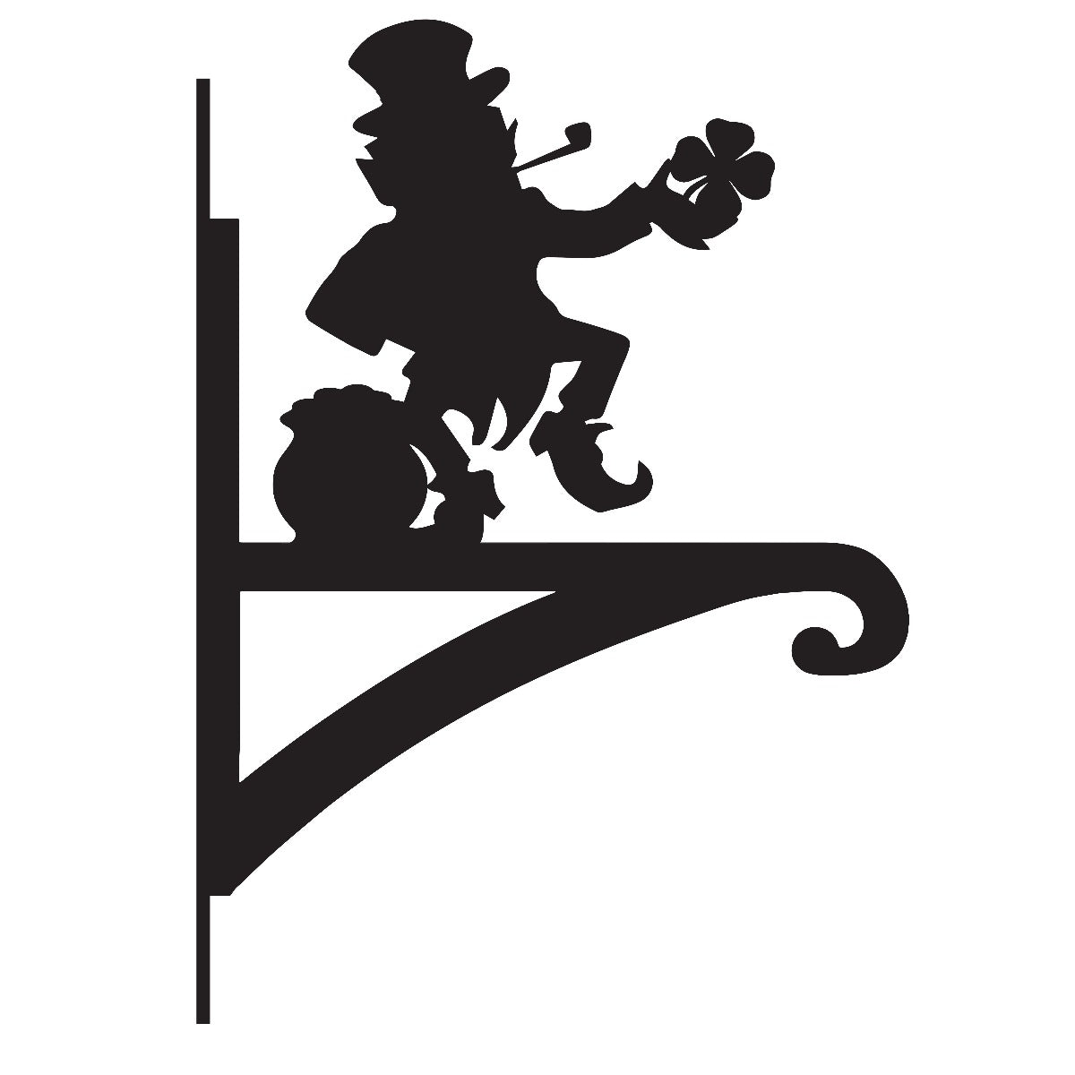 "Leprechaun" Garden Hanging Basket Bracket