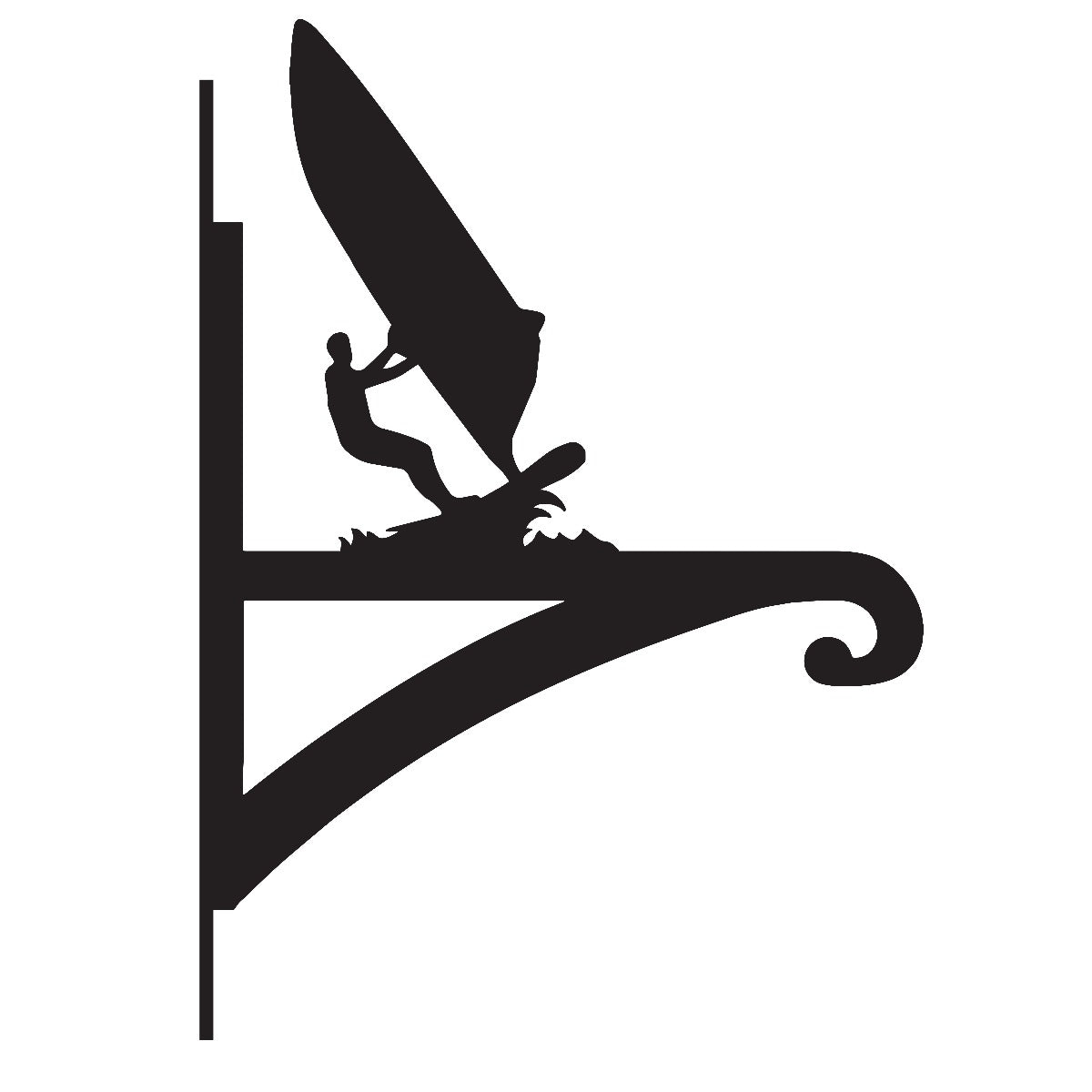 "Wind Surfer" Garden Hanging Basket Bracket