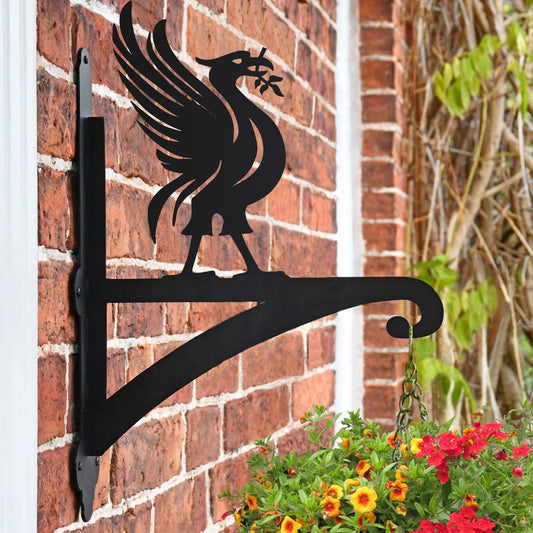 Liver Bird Iron Hanging Basket Bracket