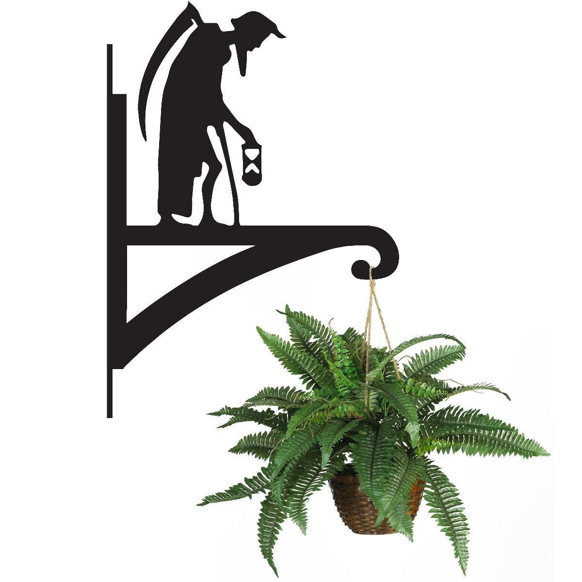 "Old Father Time" Garden Hanging Basket Bracket