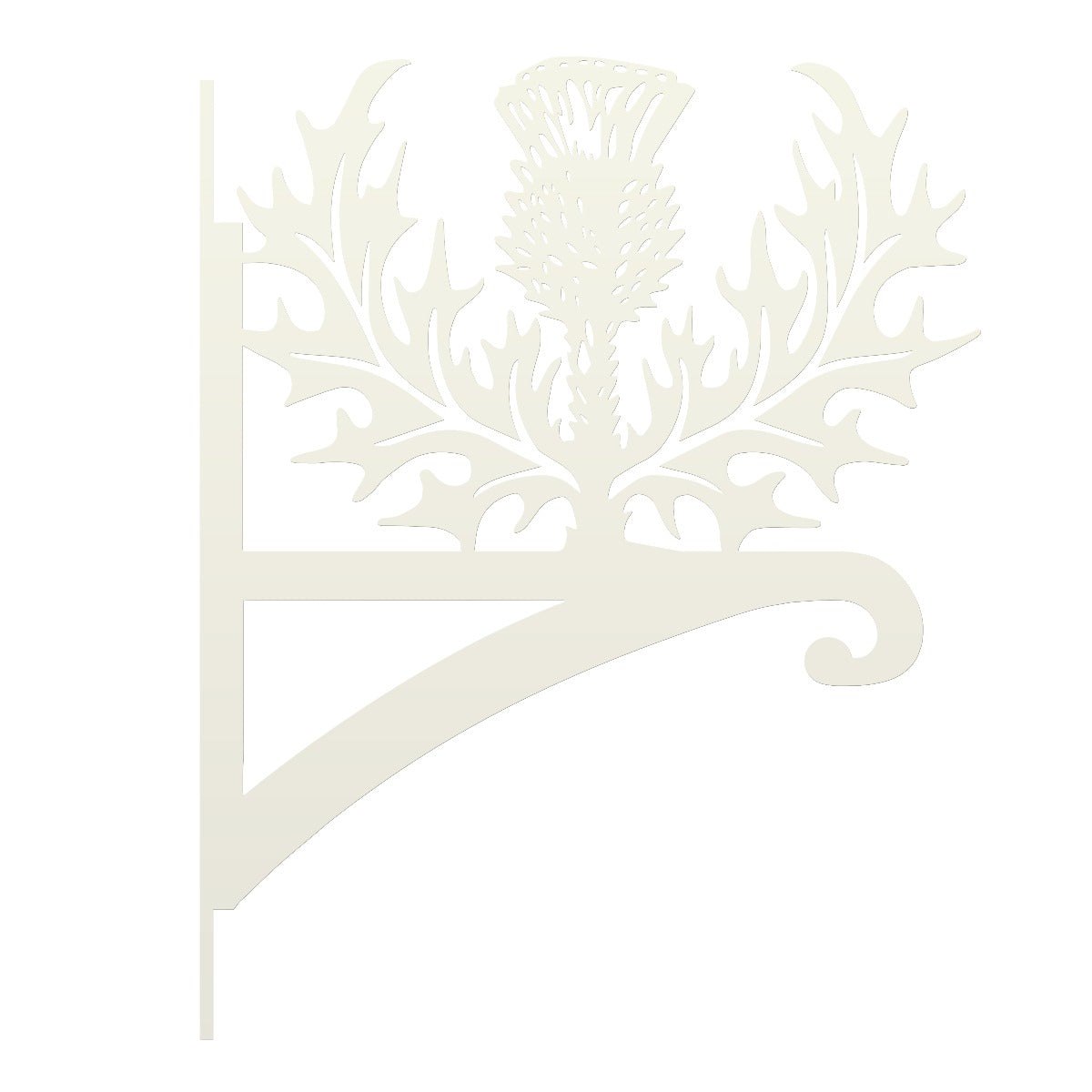 Cream "Thistle" Garden Hanging Basket Bracket