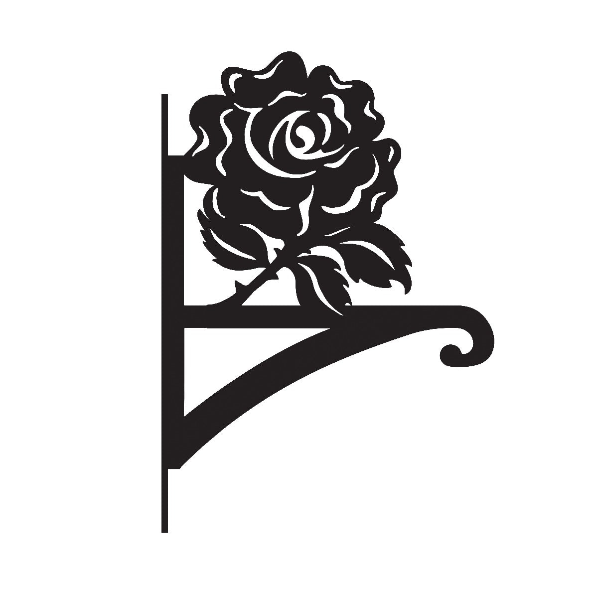 "English Rose" Garden Hanging Basket Bracket