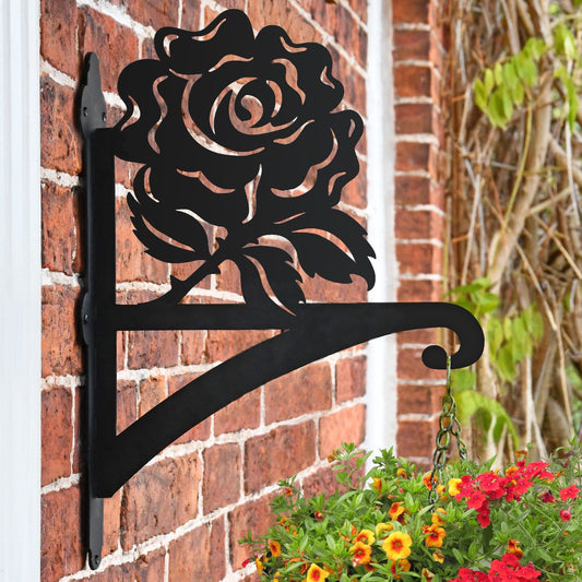 "Donkey" Garden Hanging Basket Bracket On Brick Wall