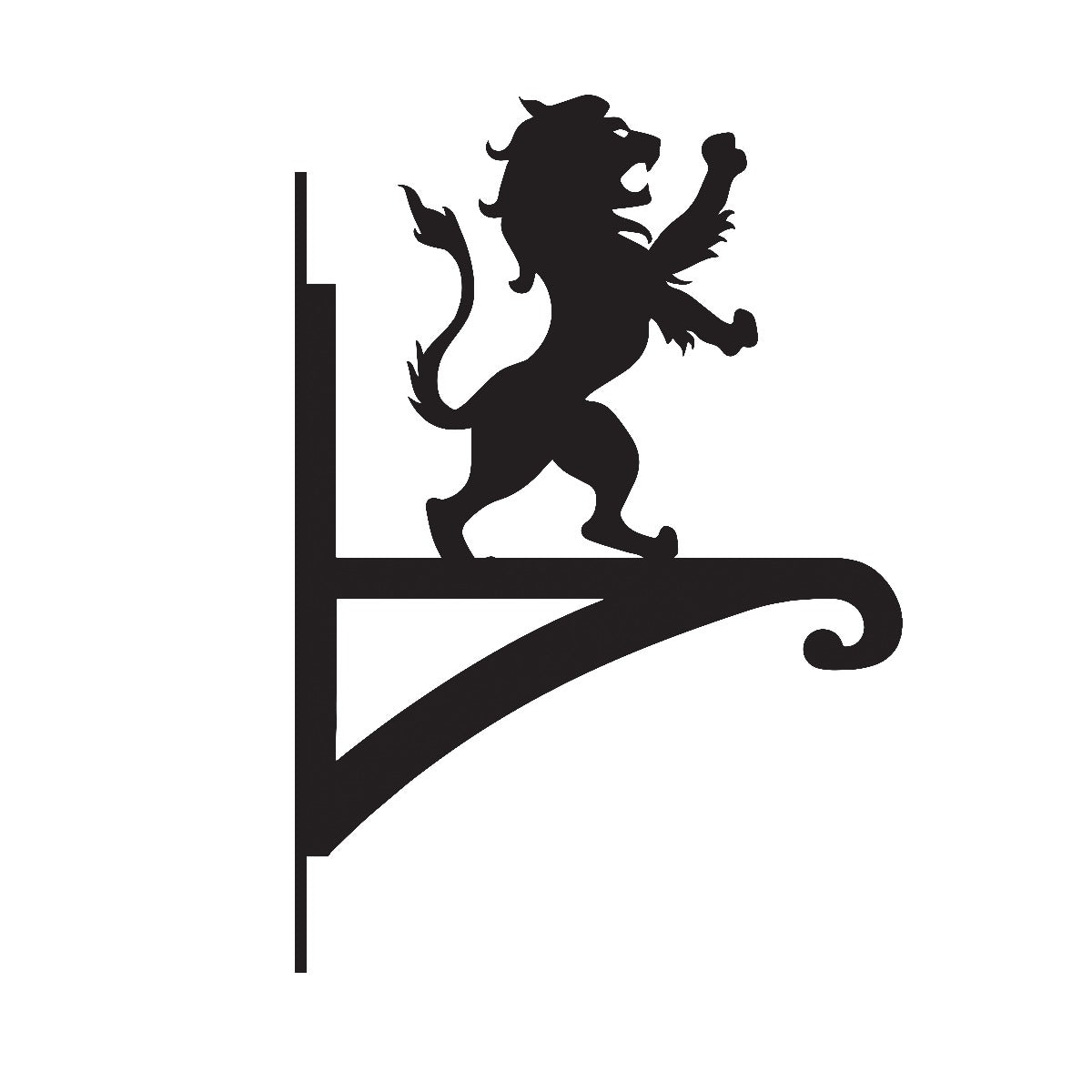 "Roaring Lion" Garden Hanging Basket Bracket