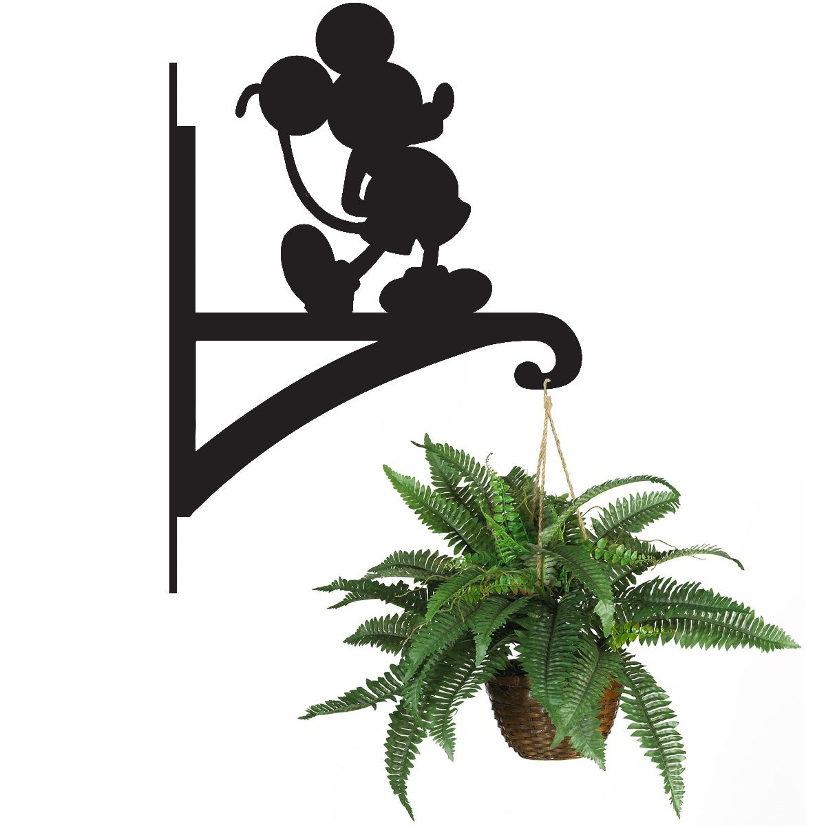 "Cartoon Mouse" Garden Hanging Basket Bracket