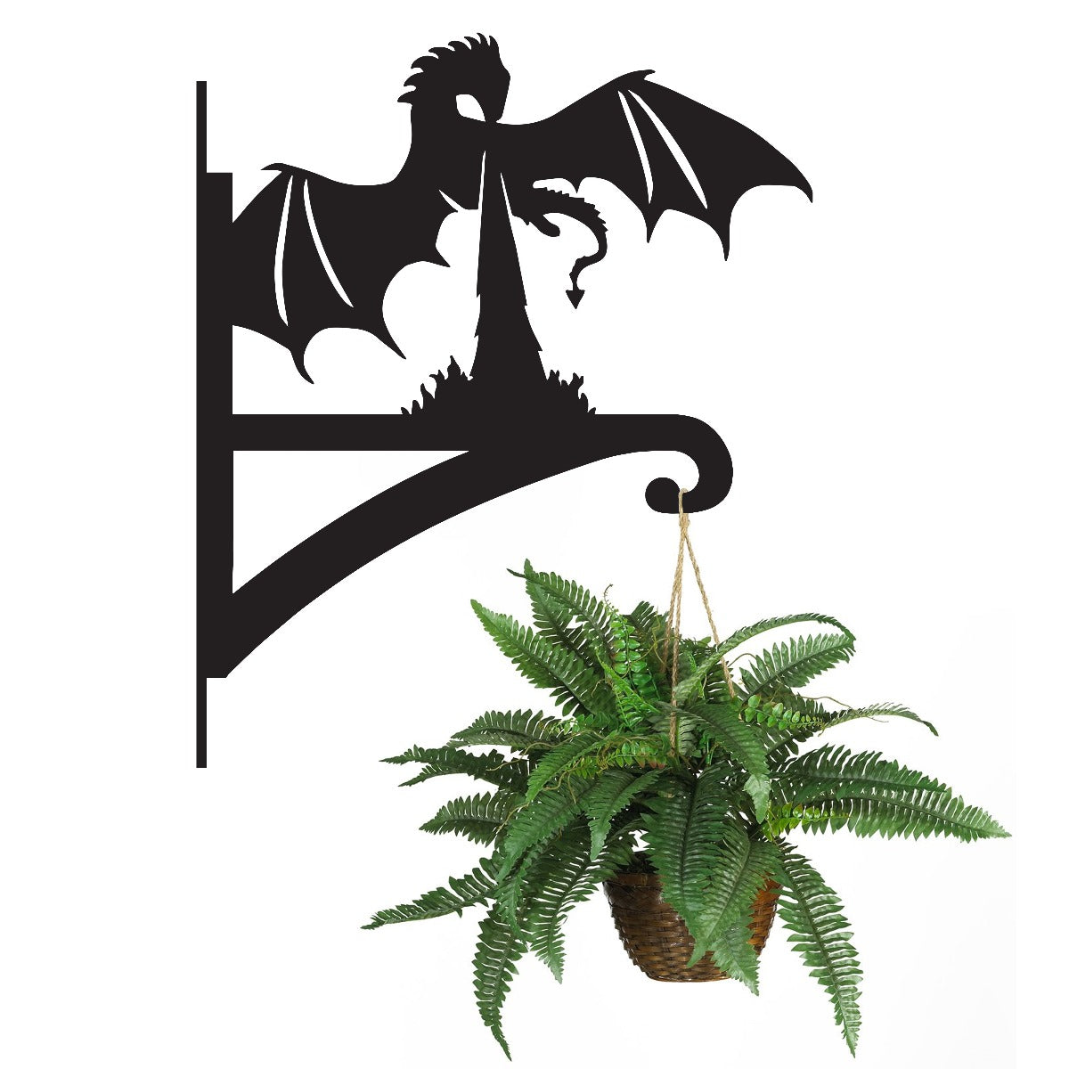 "Fire Breathing Dragon" Garden Hanging Basket Bracket
