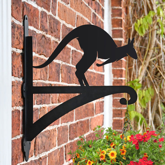 "Kangaroo" Garden Hanging Basket Bracket Fitted To Brick Wall