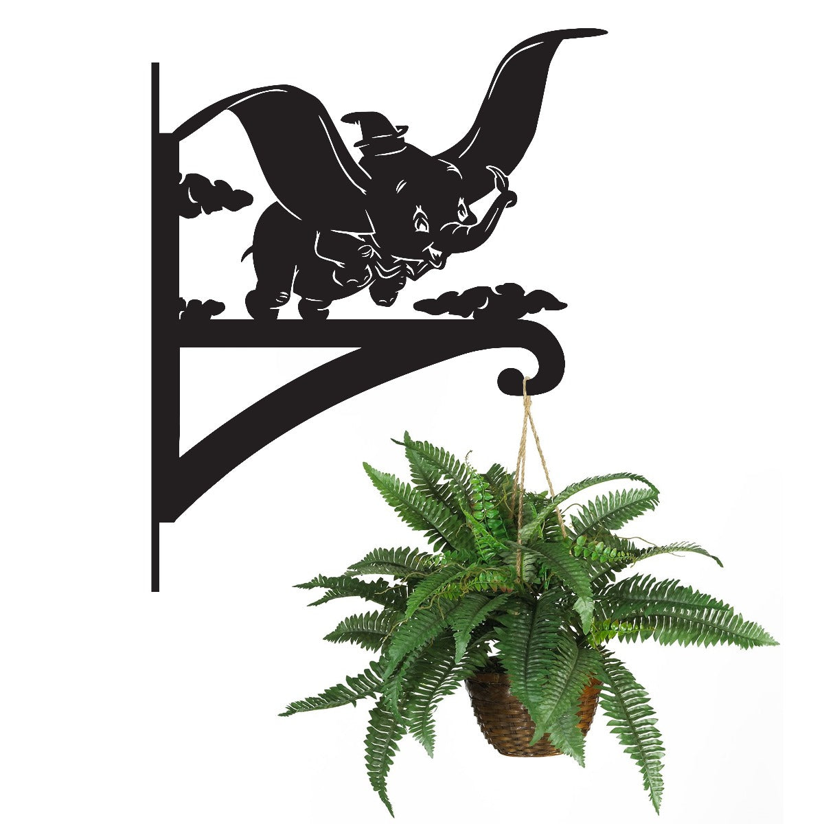 "Flying Elephant" Garden Hanging Basket Bracket