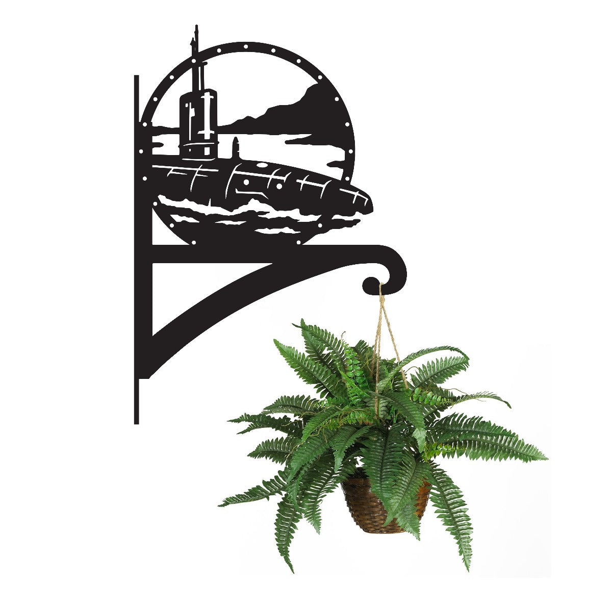 "Submarine" Garden Hanging Basket Bracket