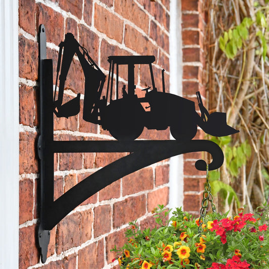 "Digger" Garden Hanging Basket Bracket On Brick Wall